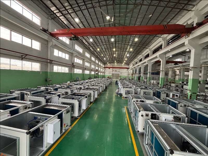 Horizontal Floor Mounted Ahu Air Handler Air Flow Cooling System For Industrial Buildings